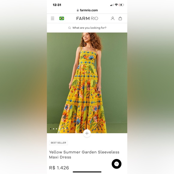 beaded floral tropical dangling earrings for FARM Rio Ad. Silver back - Picture 12 of 13